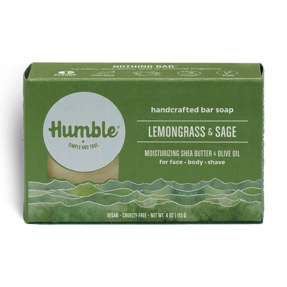 Humble Moisturizing Bar Soap, Lemongrass And Sage, 4 Oz